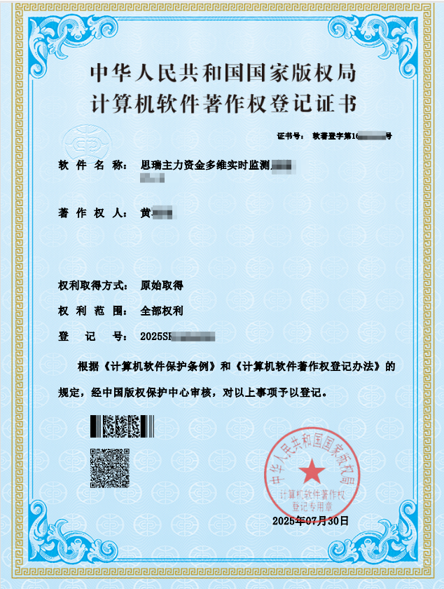 中国计算机软件著作权证书